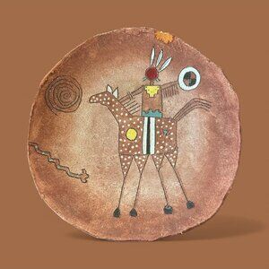 12.5 Red Horse Clay plate or Bowl 1986